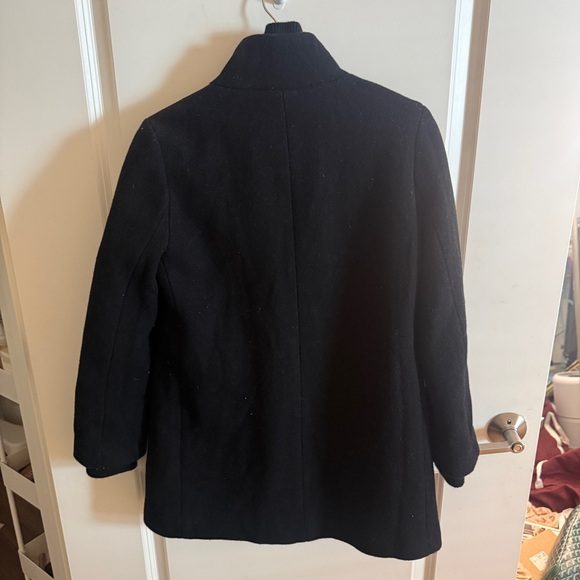 ✨j.crew italian stadium cloth coat - black✨ - Picture 3 of 3